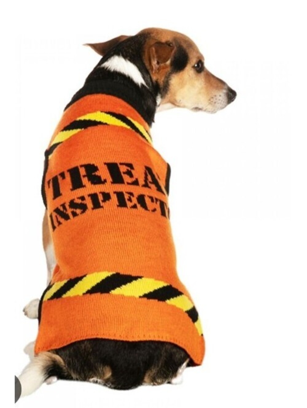 TIPSY ELVES COSTUMES HALLOWEEN “TREAT INSPECTOR" DOG PET SWEATER *READ DEFECT*